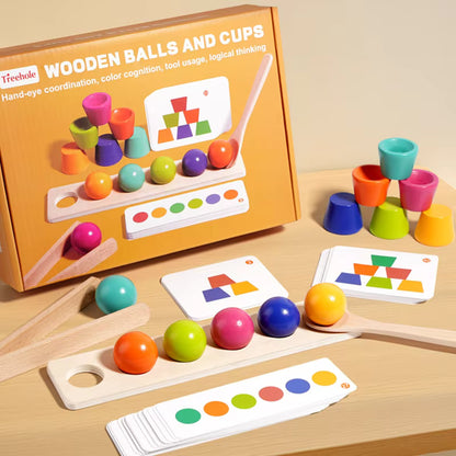Balls and cups montessori
