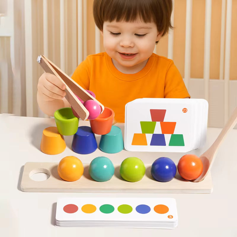 Balls and cups montessori