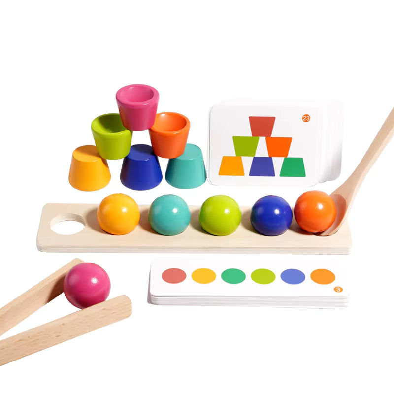 Balls and cups montessori
