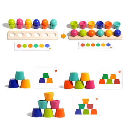 Balls and cups montessori