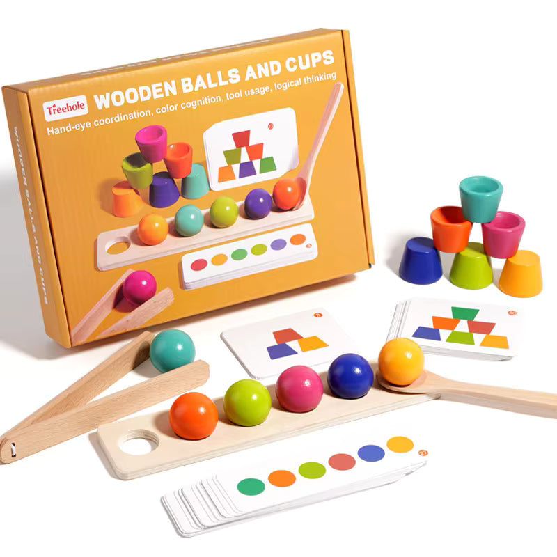 Balls and cups montessori