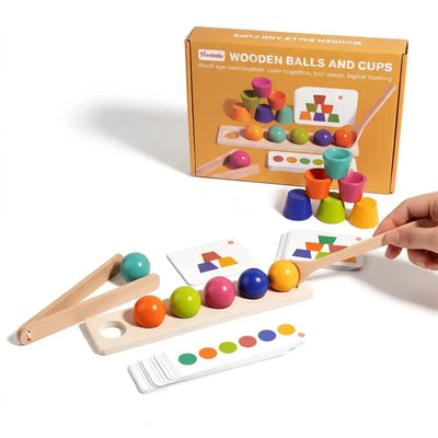 Balls and cups montessori