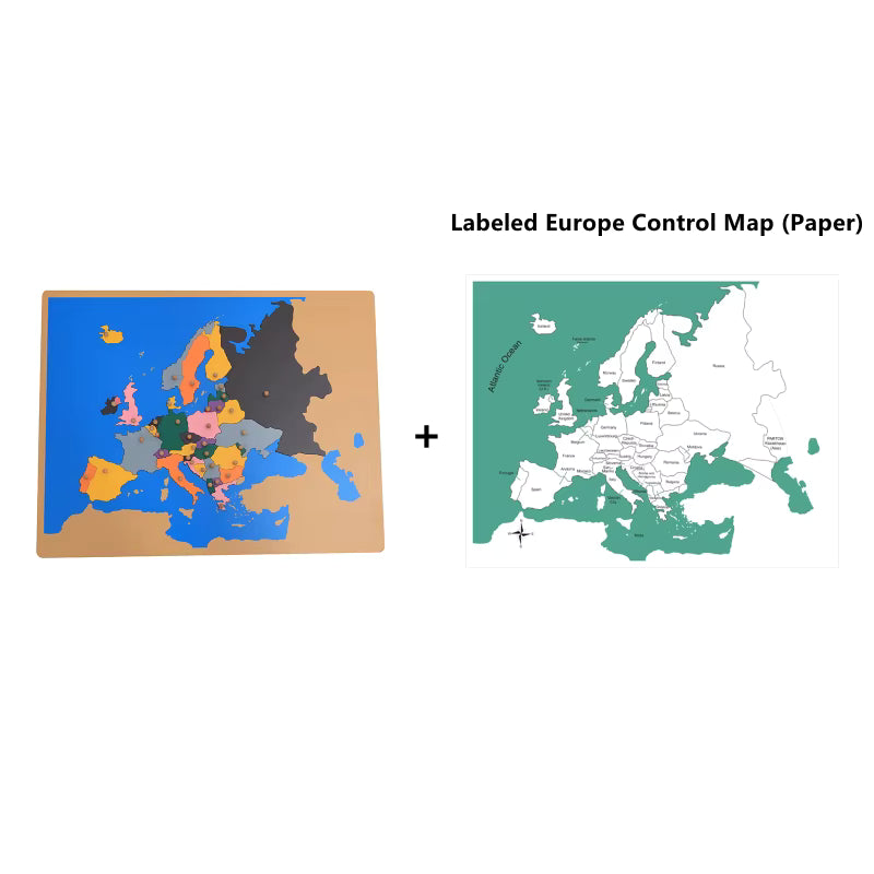 Europe Puzzle Map Montessori