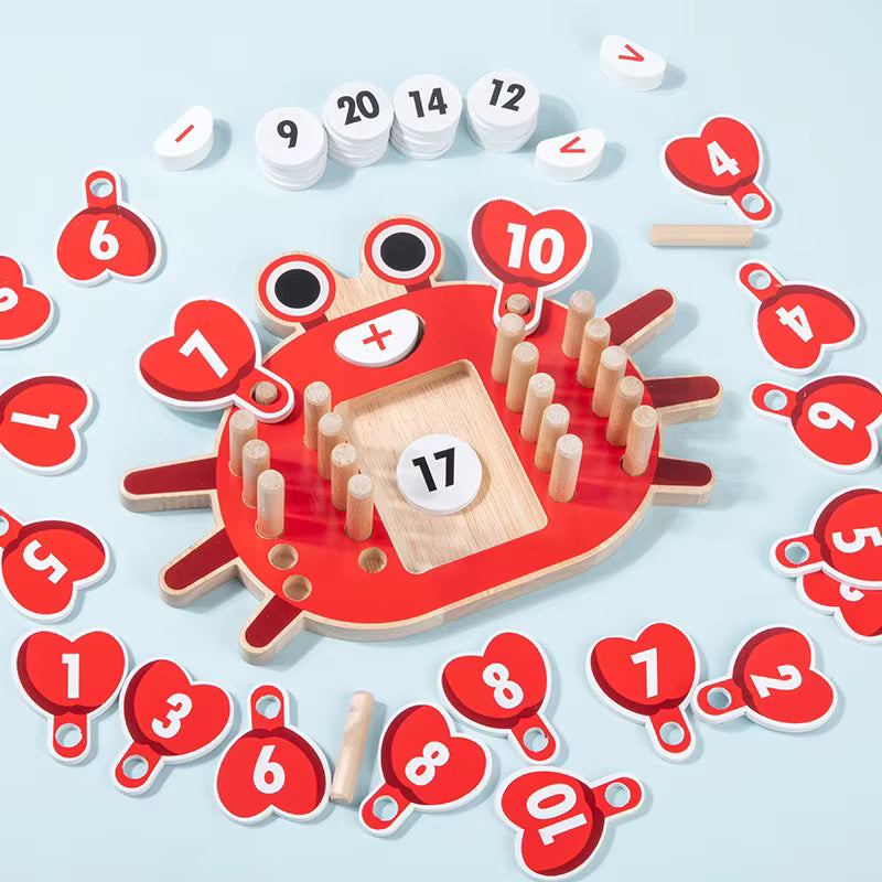 Montessori counting pegs