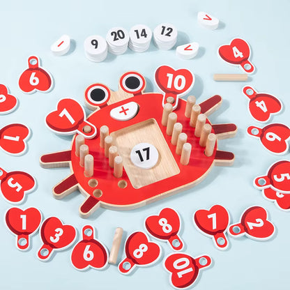 Montessori counting pegs