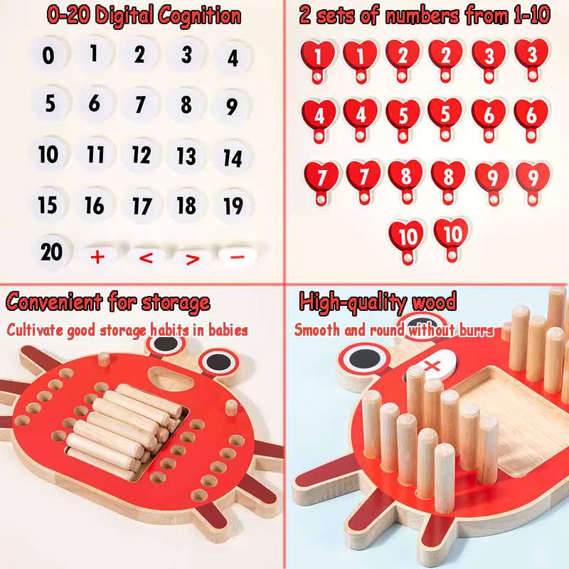 Montessori counting pegs