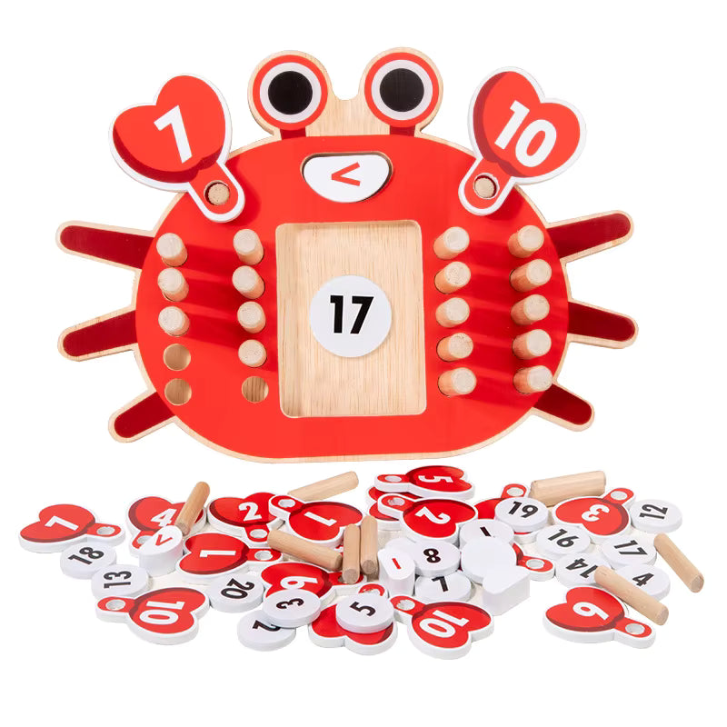 Montessori counting pegs