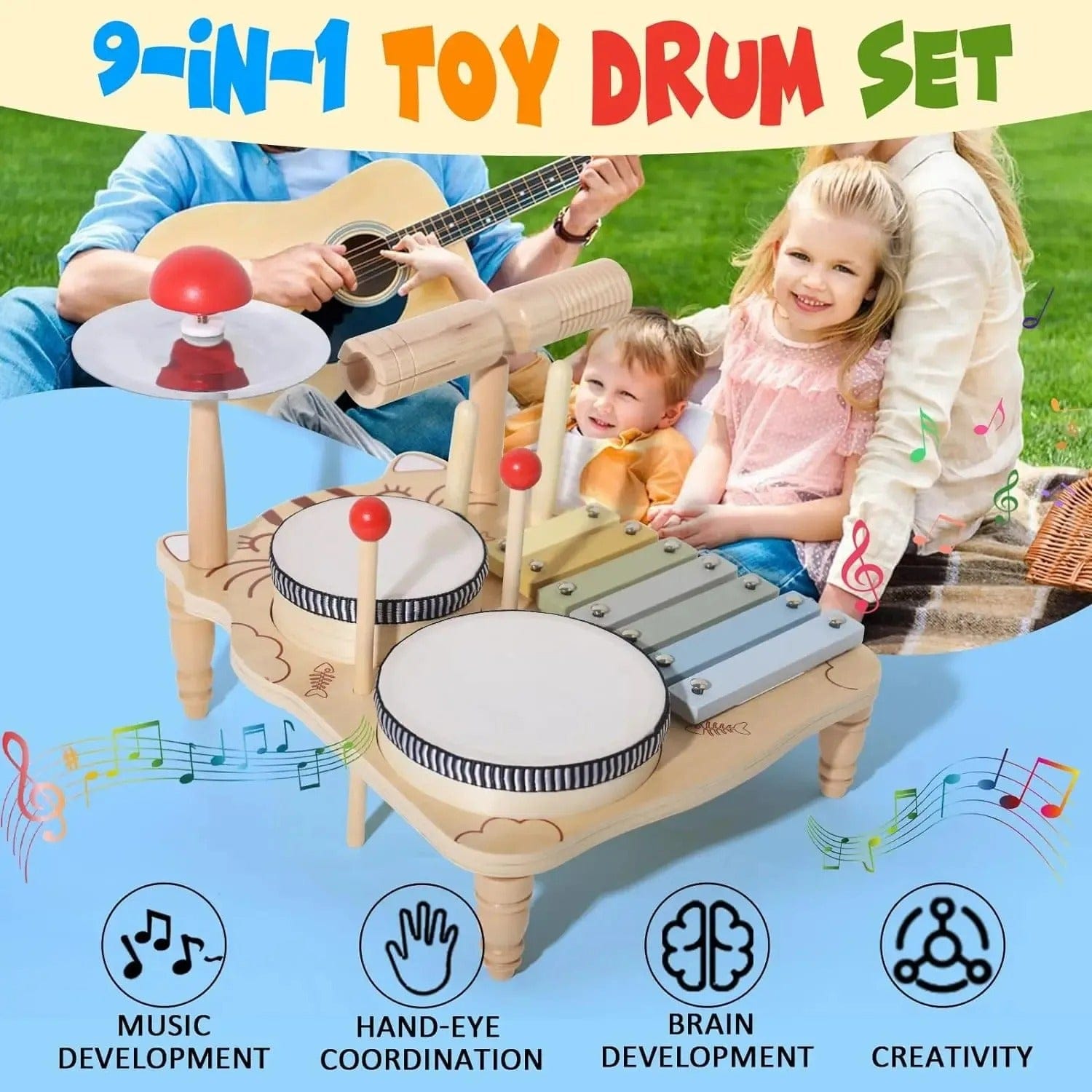 Montessori Drum Set