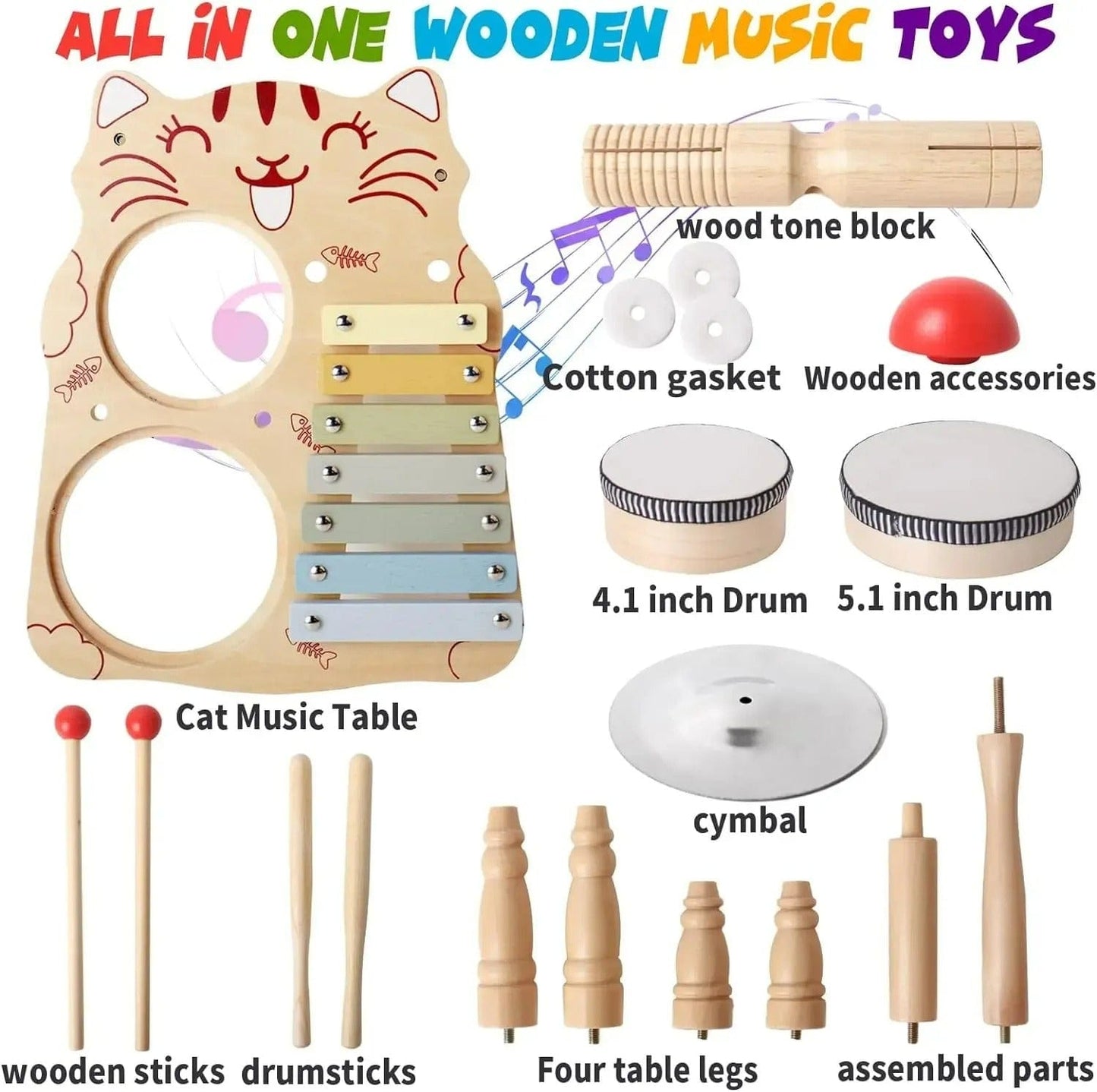 Montessori Drum Set