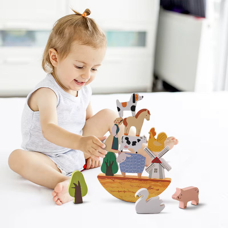 Montessori farm set