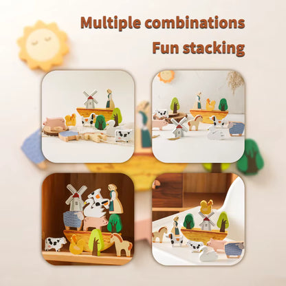 Montessori farm set