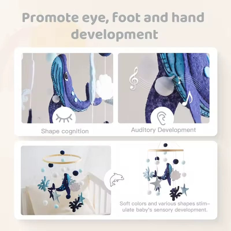 Montessori Whale Mobile