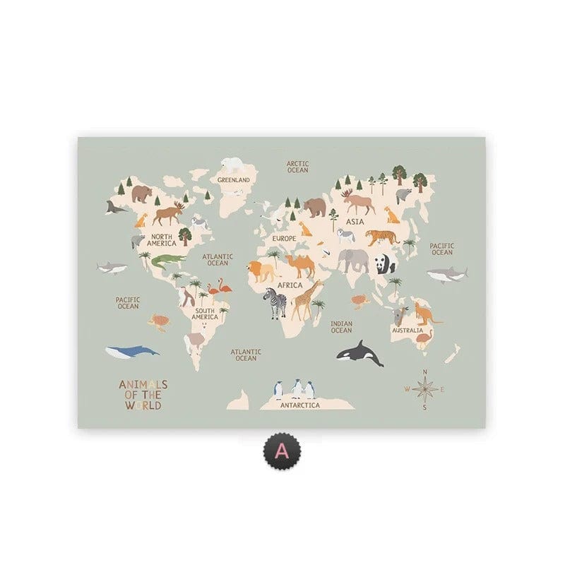 Pin Map Montessori